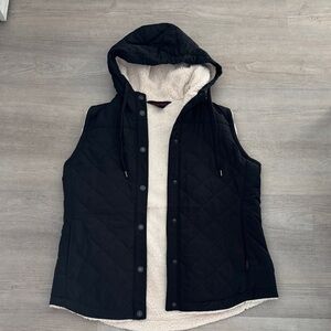 Black Quilted Teddy Jacket